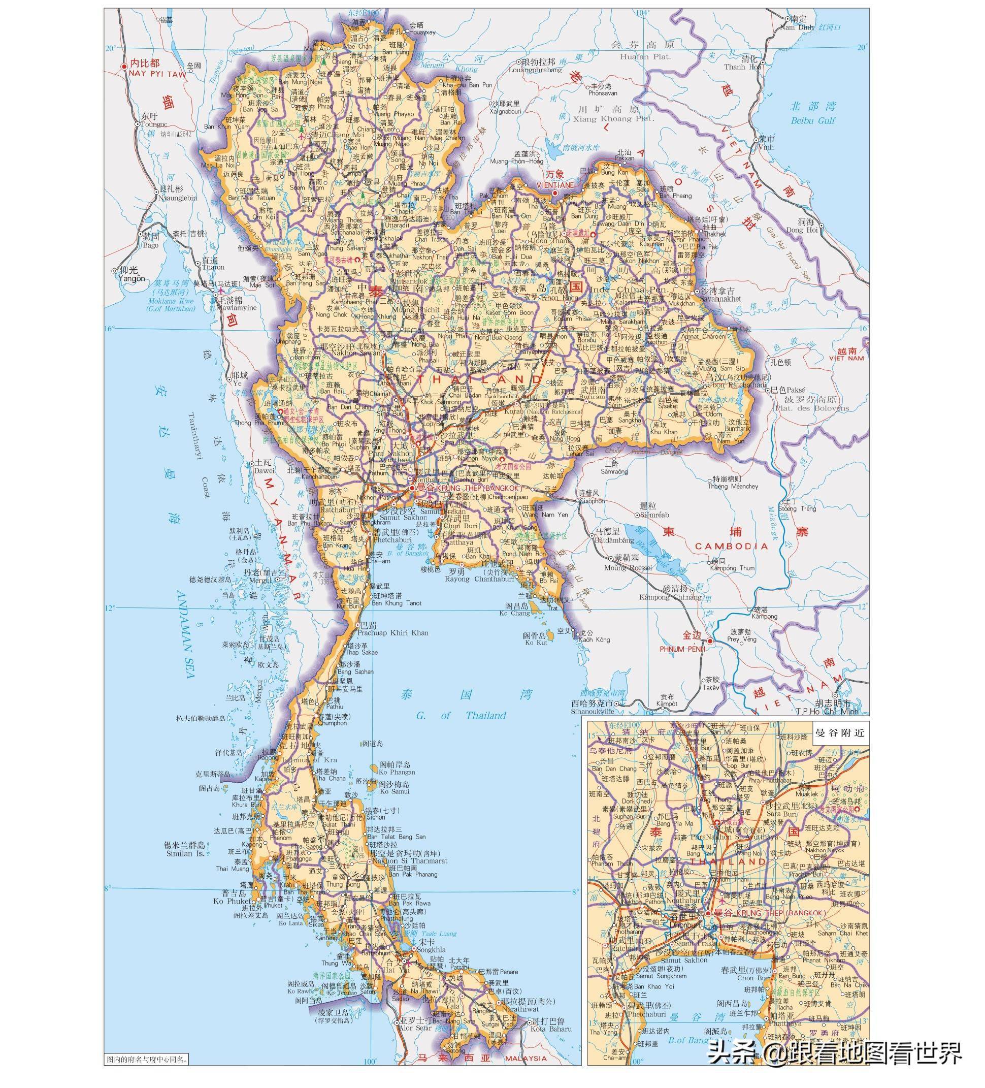 佛教国家地图图片