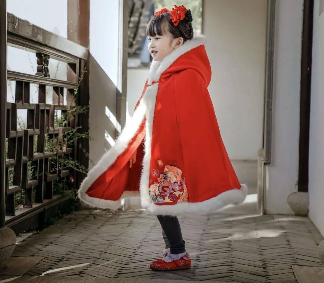 春节给娃添新衣这样穿保暖喜庆还好看79元过大年