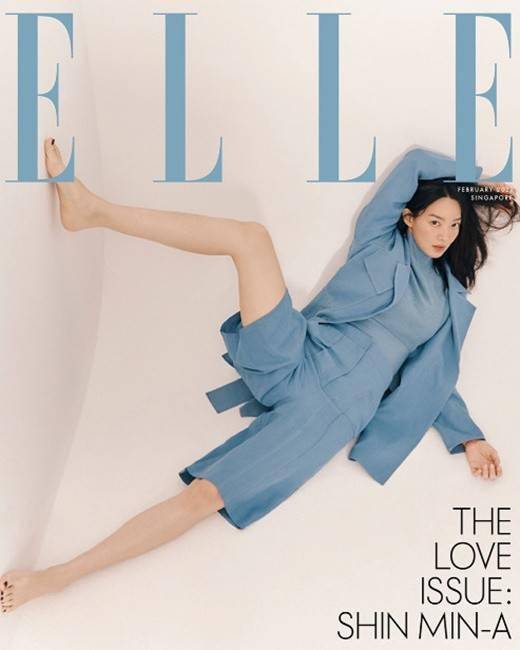 韩国女艺人申敏儿拍新加坡杂志封面写真