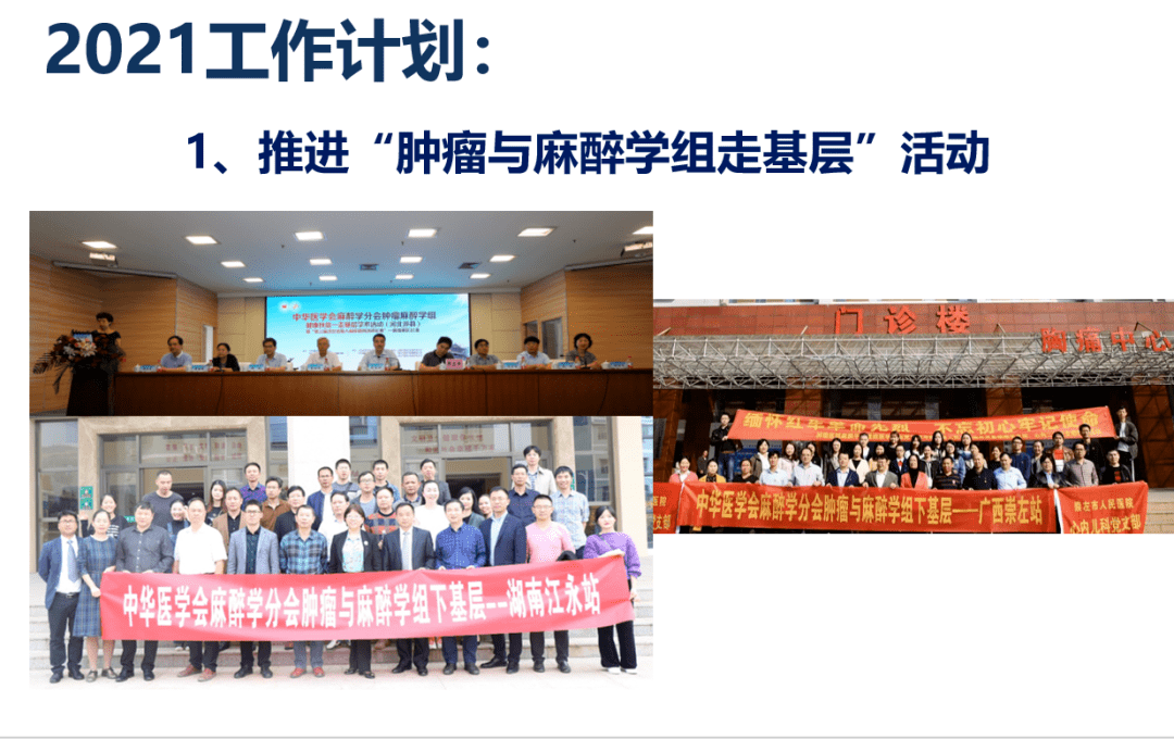 中华医学会麻醉学分会肿瘤与麻醉学组(筹)2020年度工作总结2021