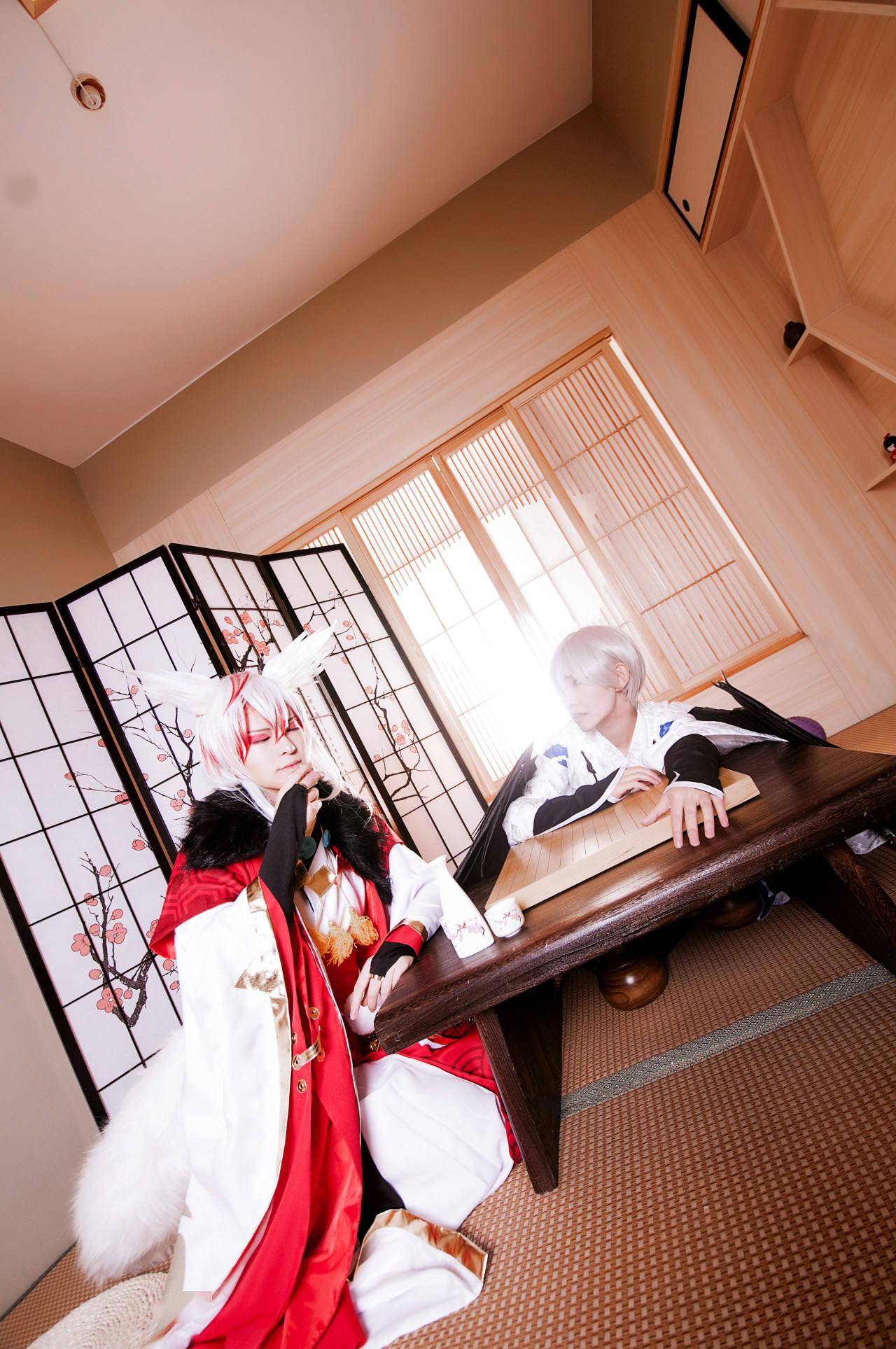 阴阳师手游妖狐x大天狗cosplay