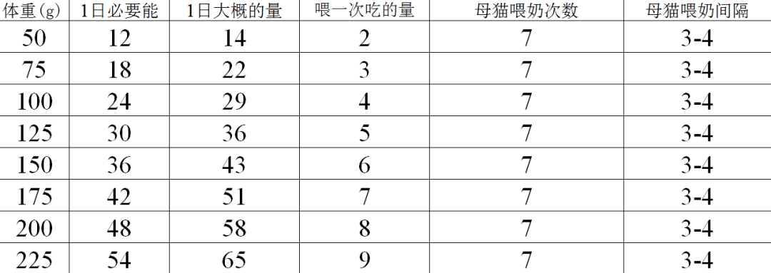 繁育干货 新生小猫各个阶段的饲养和生长变化 体重