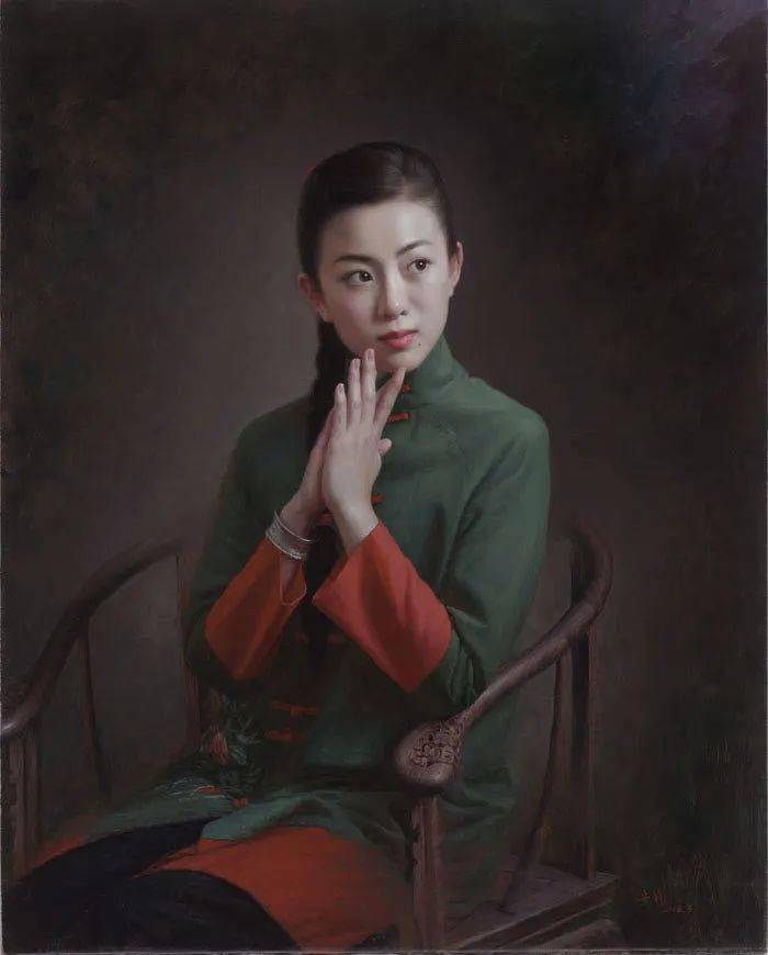 名人名画美女画家安静油画中的美女貌若天仙美到极致