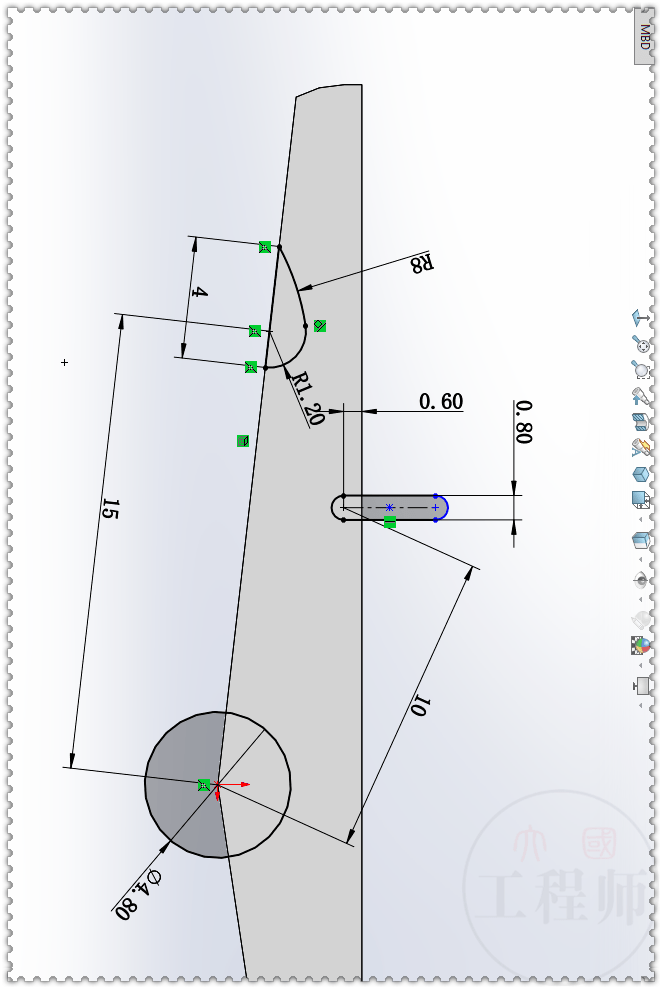 用solidworks画一个木夹子
