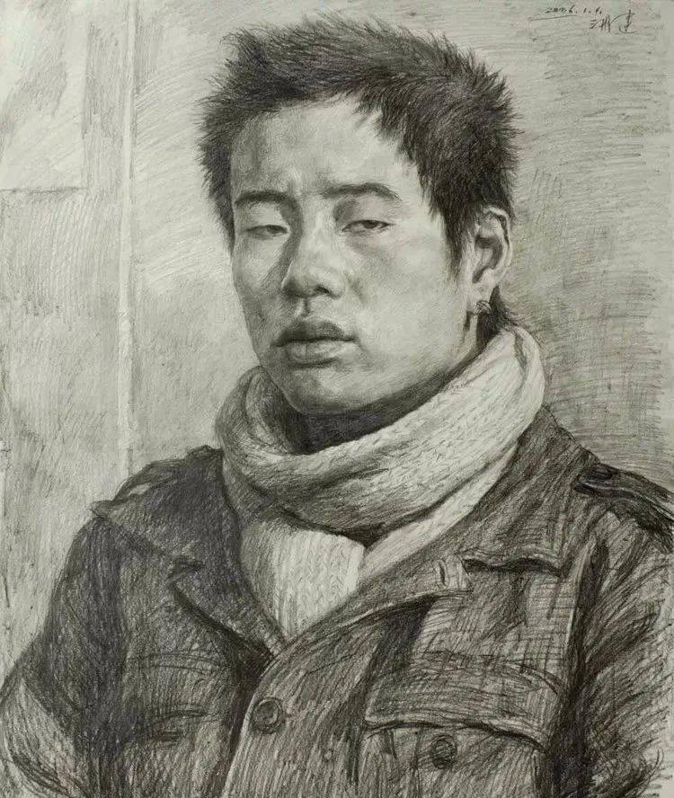 湖南师大美院教授曲湘建素描作品欣赏