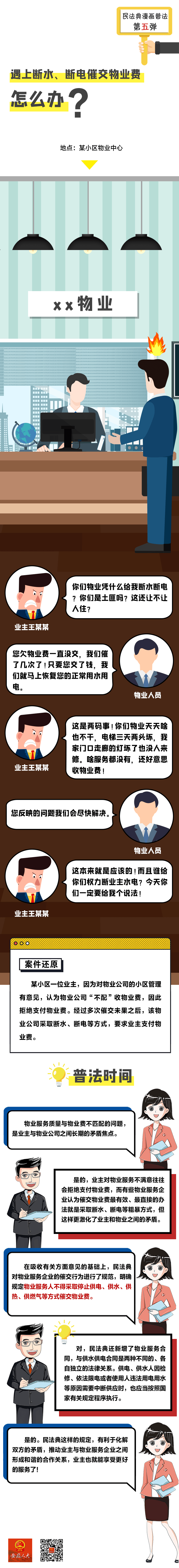 漫話民法典|遇上斷水,斷電催交物業費,怎麼辦?