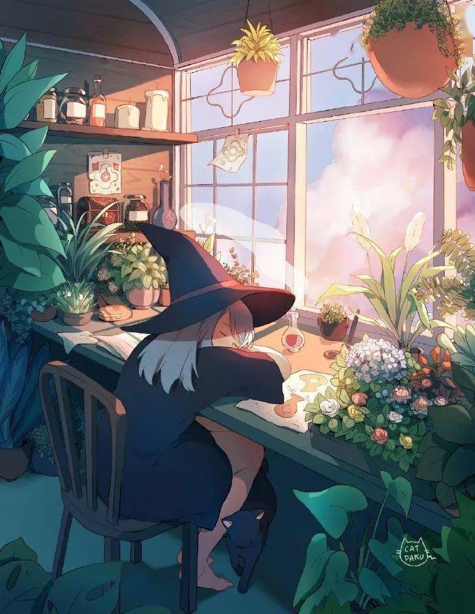 梦幻清新的治愈系插画看完心情都好了