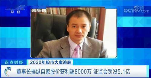 凯瑞德董事长操纵自家股价获利 遭监管罚没5.1亿(图1)