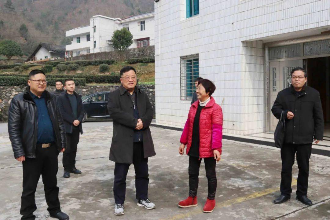 2月9日,县委书记陈华一行赴采花乡调研茶产业发展情况.