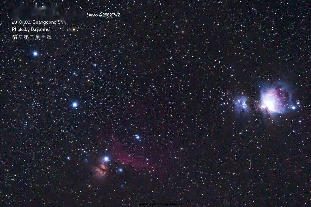 除夕当夜猎户三星高照新年来到