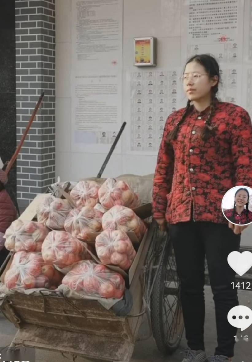 宝鸡千阳县卖苹果的姑娘