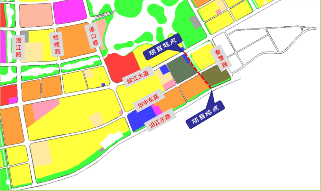 安庆港口路规划图图片