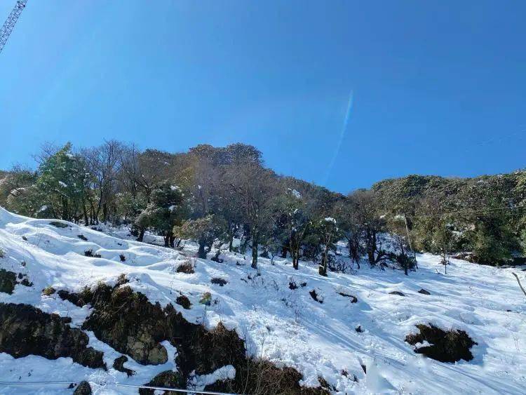 雪后的薄竹山人间仙境