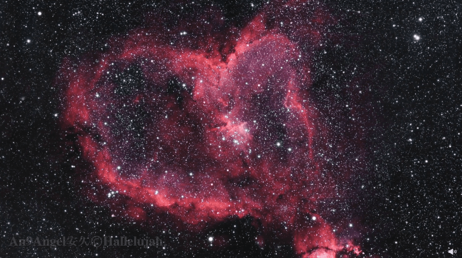 宇宙级别的浪漫摄影师拍摄7500光年外的心状星云