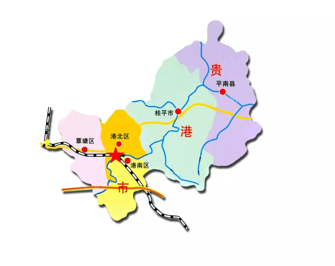 广西贵港平南地图全图图片