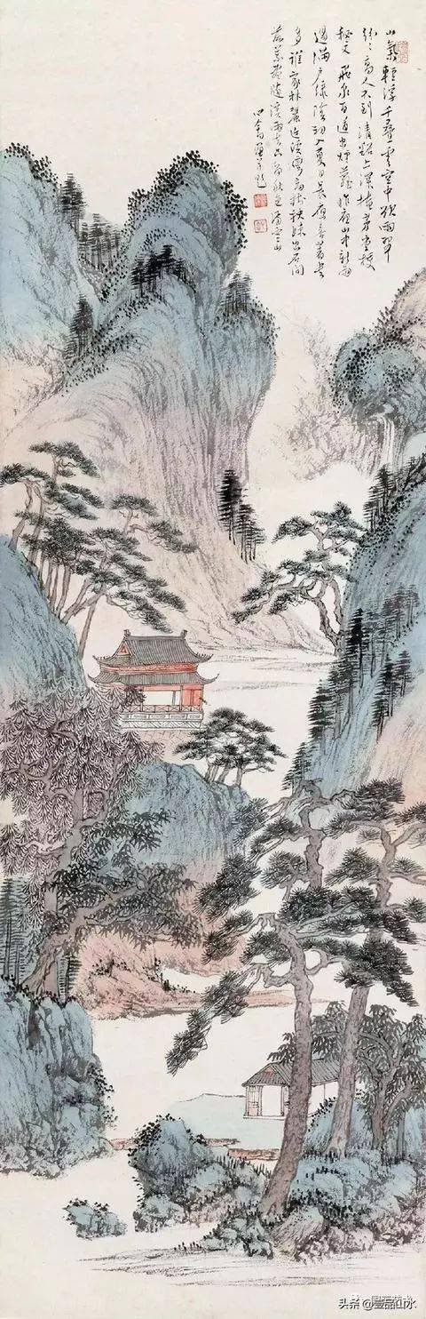 雨图林纾 春山图彭昫 春山图汪琨 春山行旅图王宸 春山放棹图清 高俨