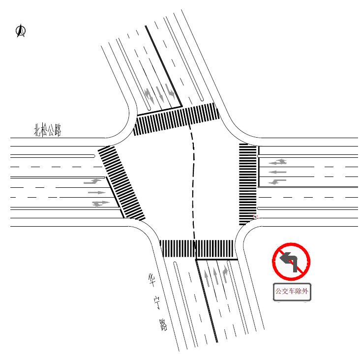 道路交叉口cad图怎么画图片