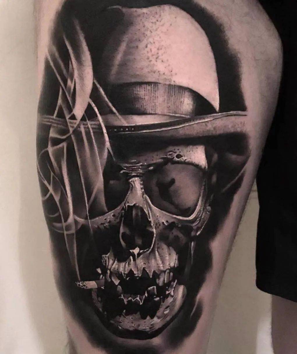 狂野西部西部牛仔纹身