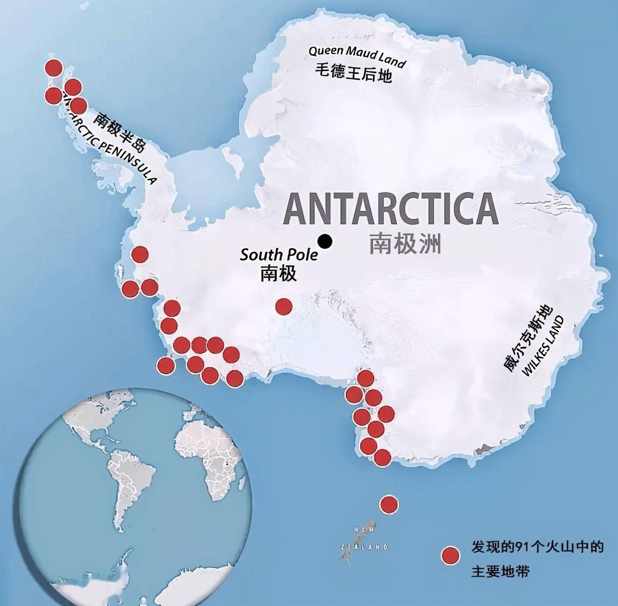 南极洲国家分布图图片