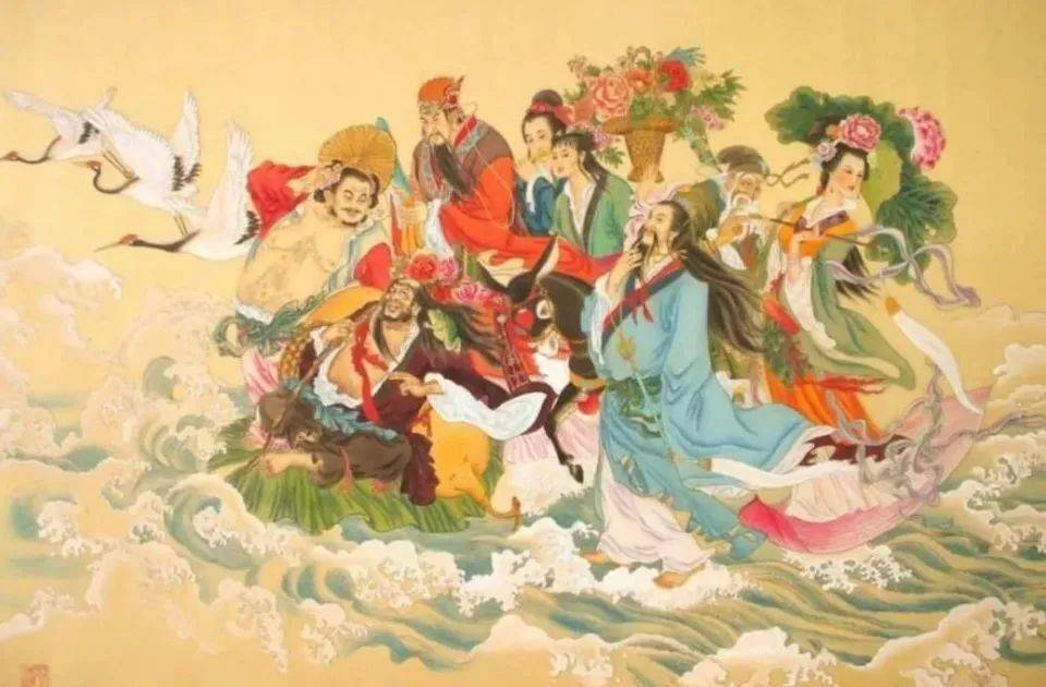 汉钟离,张果老,何仙姑,蓝采和,吕洞宾,韩湘子和曹国舅八位神仙