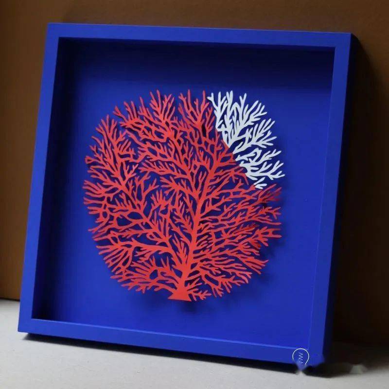 野性的自然,剪纸来表达_珊瑚