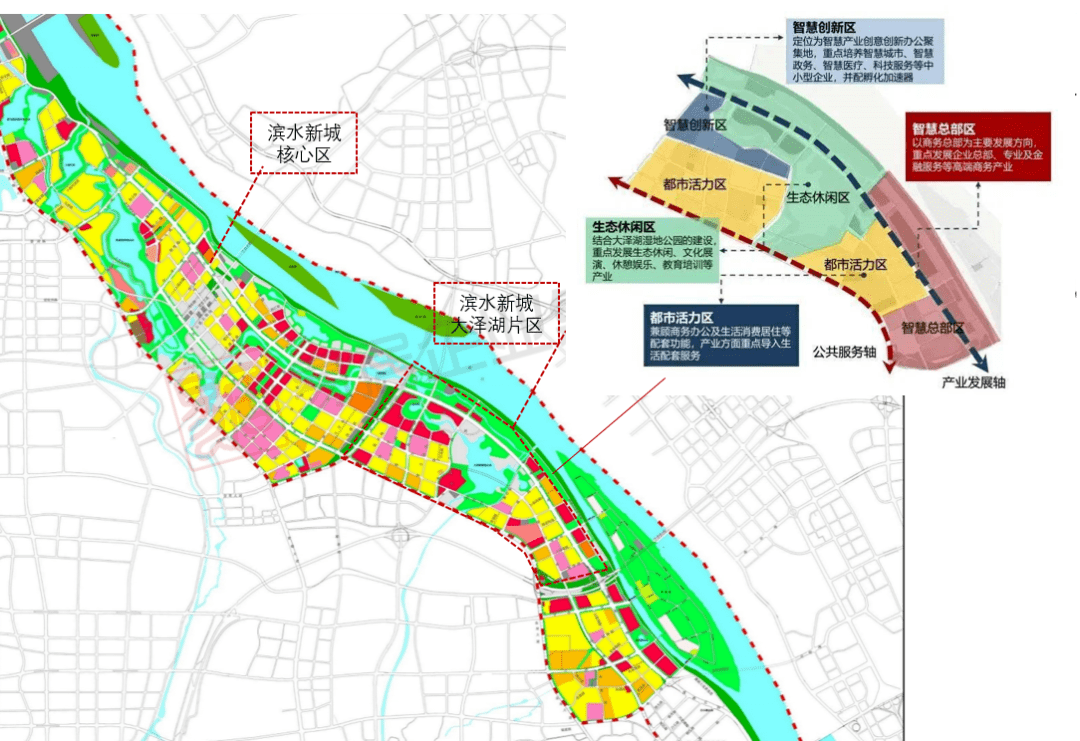 2021年望城主力發展方向將確定濱水新城近期以大澤湖片區為重點,大澤