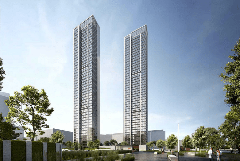 华润8期效果图华润国际社区这2栋超百米摩天大楼将成为截止目前超高层