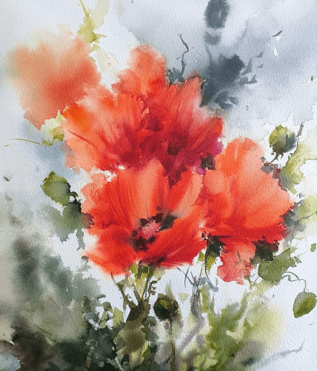 伊朗水彩画家——shirin nematzadeh 作品欣赏(花卉篇一)_侵权