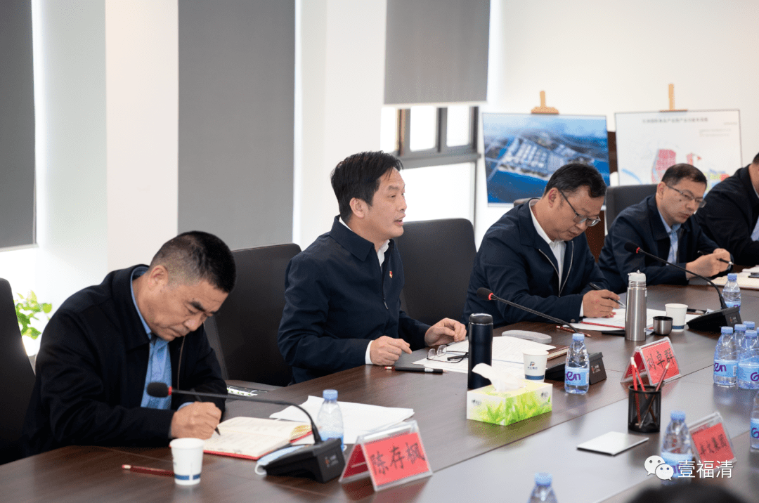 2月22日,中共福州市委常委,福清市委书记刘卓群,市长张新怿带领相关