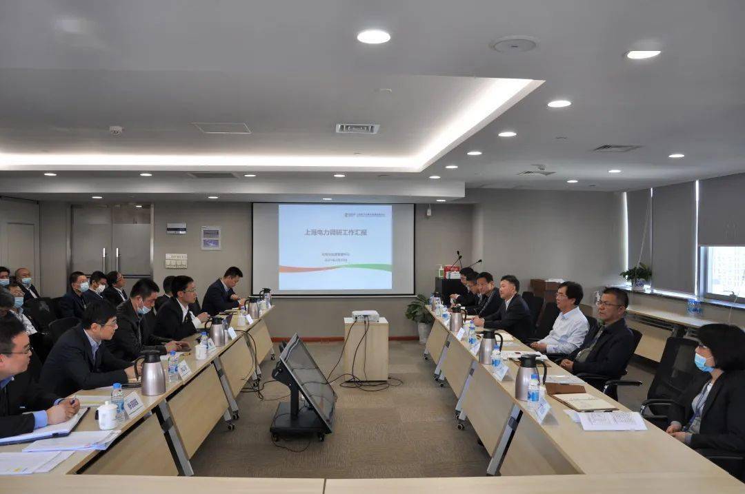 上海电力总经理魏居亮一行赴可再生能源管理中心召开提