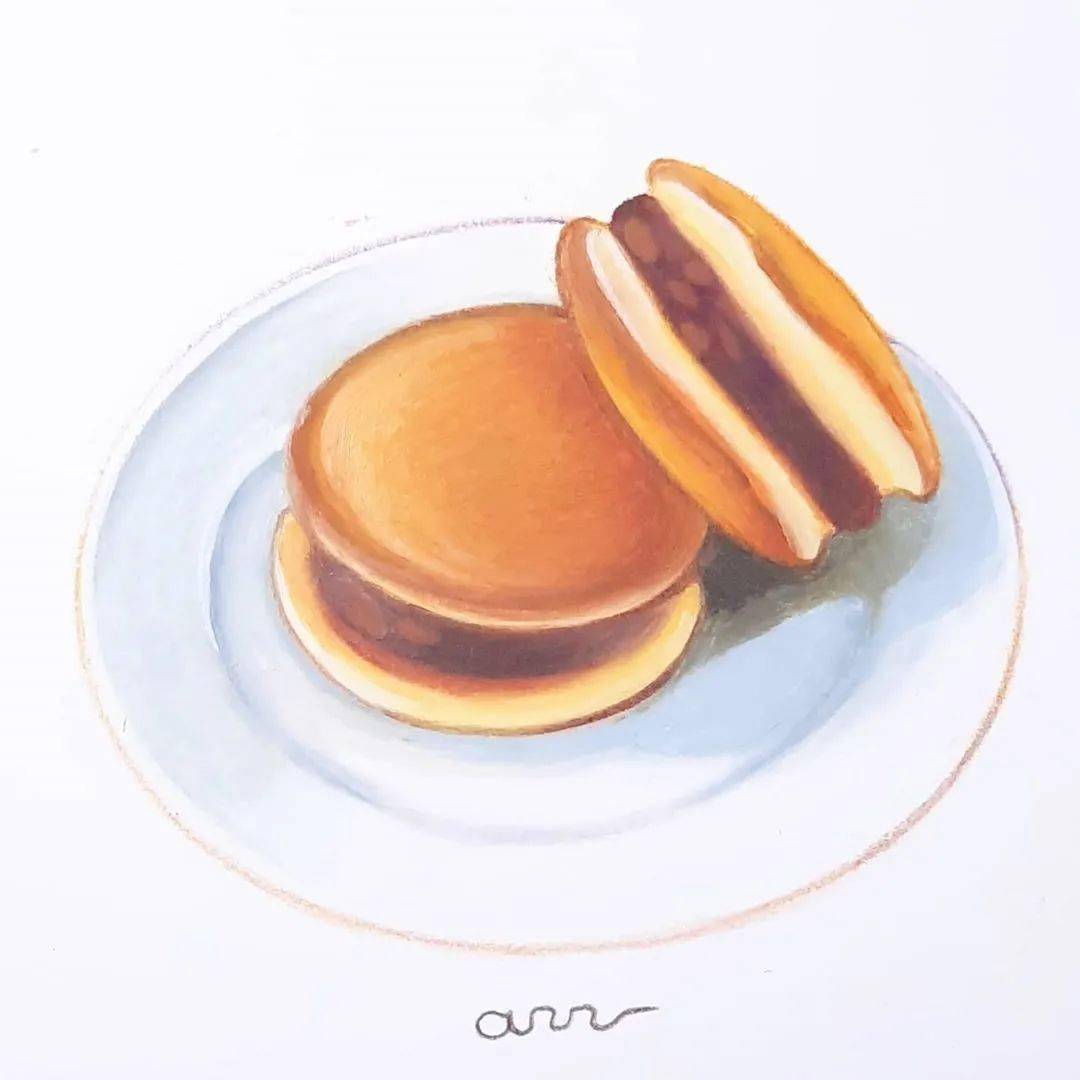 手绘美食蜡笔手绘原来蜡笔画也这么好绝了涨姿势了