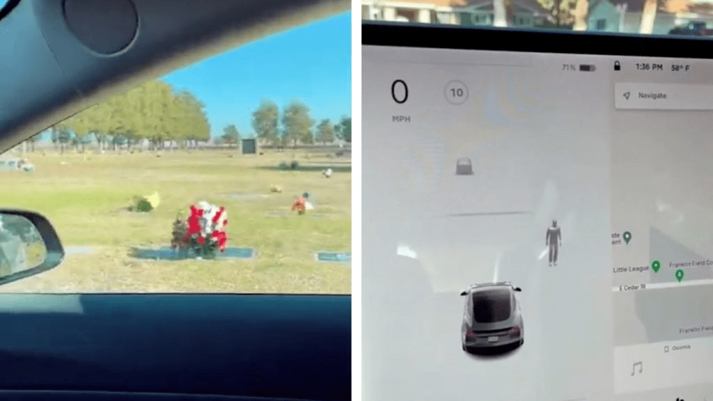 大白天撞鬼特斯拉在无人墓地感应到行人传感器真能测鬼