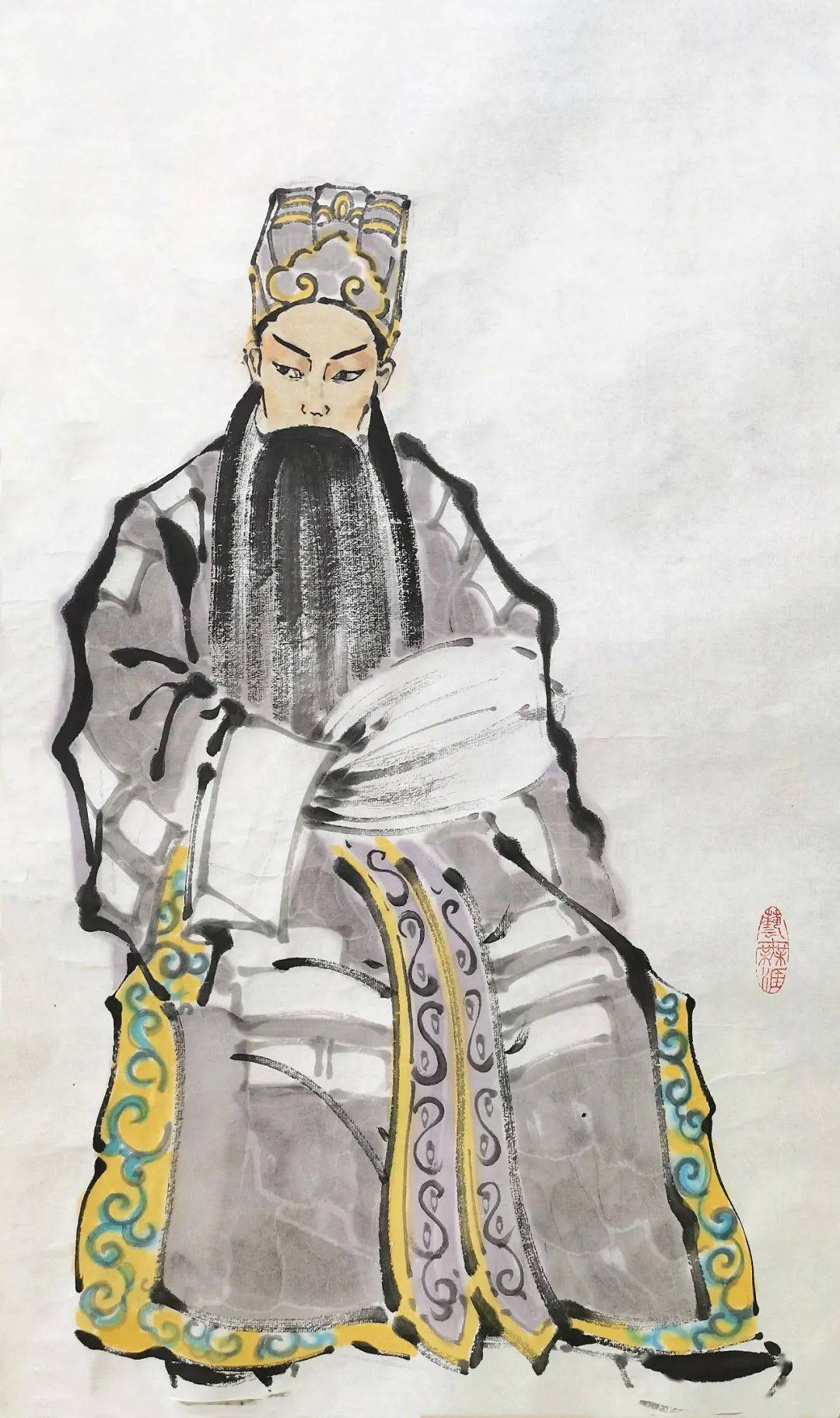 画家宁小勇笔下的这些秦腔名家您认识几个欢迎留言