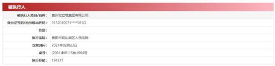 宏立城集团1个月4度成为被执行人 执行标的合