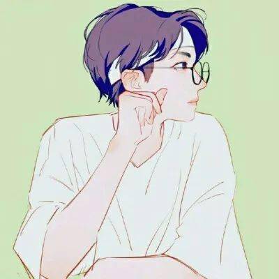 微信头像动漫男含眼镜男