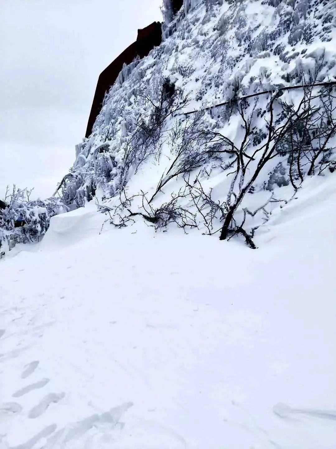 八台山今日春雪实拍银装素裹美轮美奂