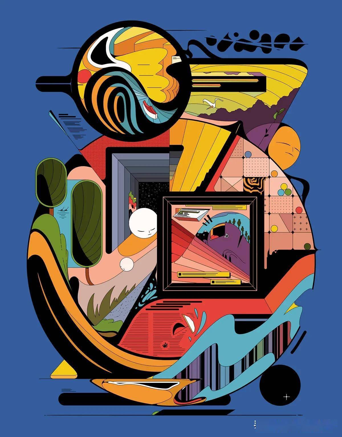 幻想系数字插画点燃趣味与活力