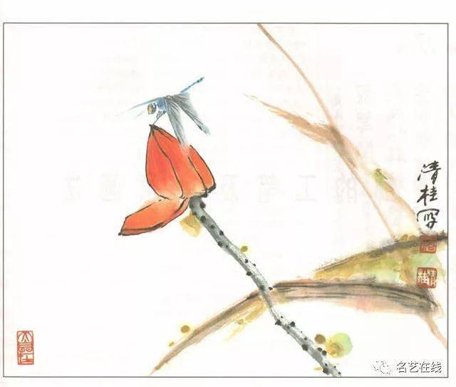 工笔画蜻蜓的设色步骤图片