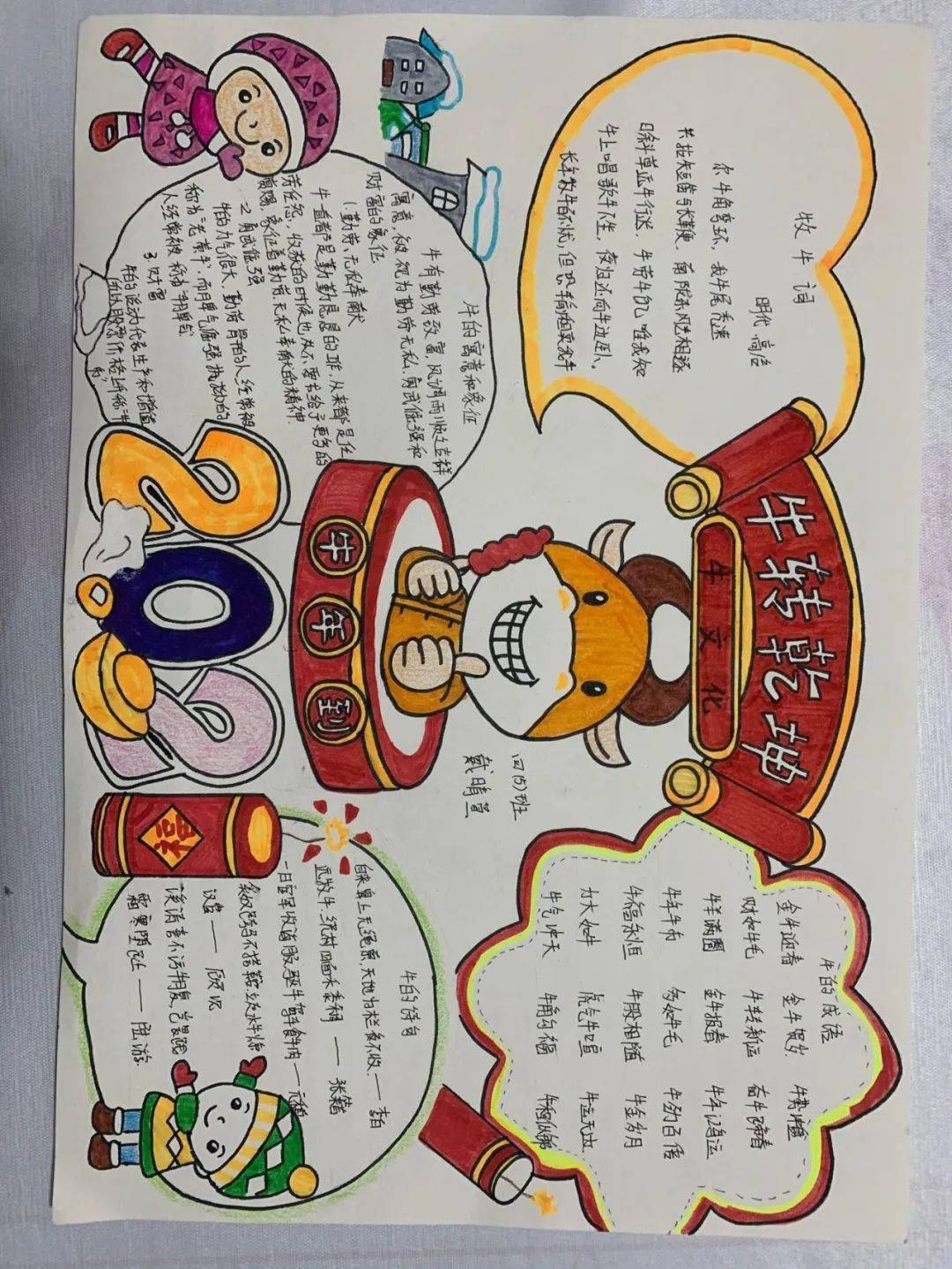 比一比,谁知道得多;画一画,谁的手抄报知识最全面.牛文化荟萃.
