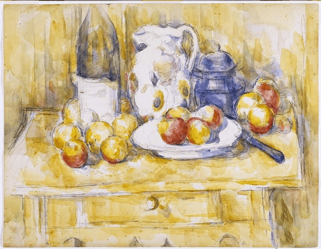 难得一见塞尚水彩