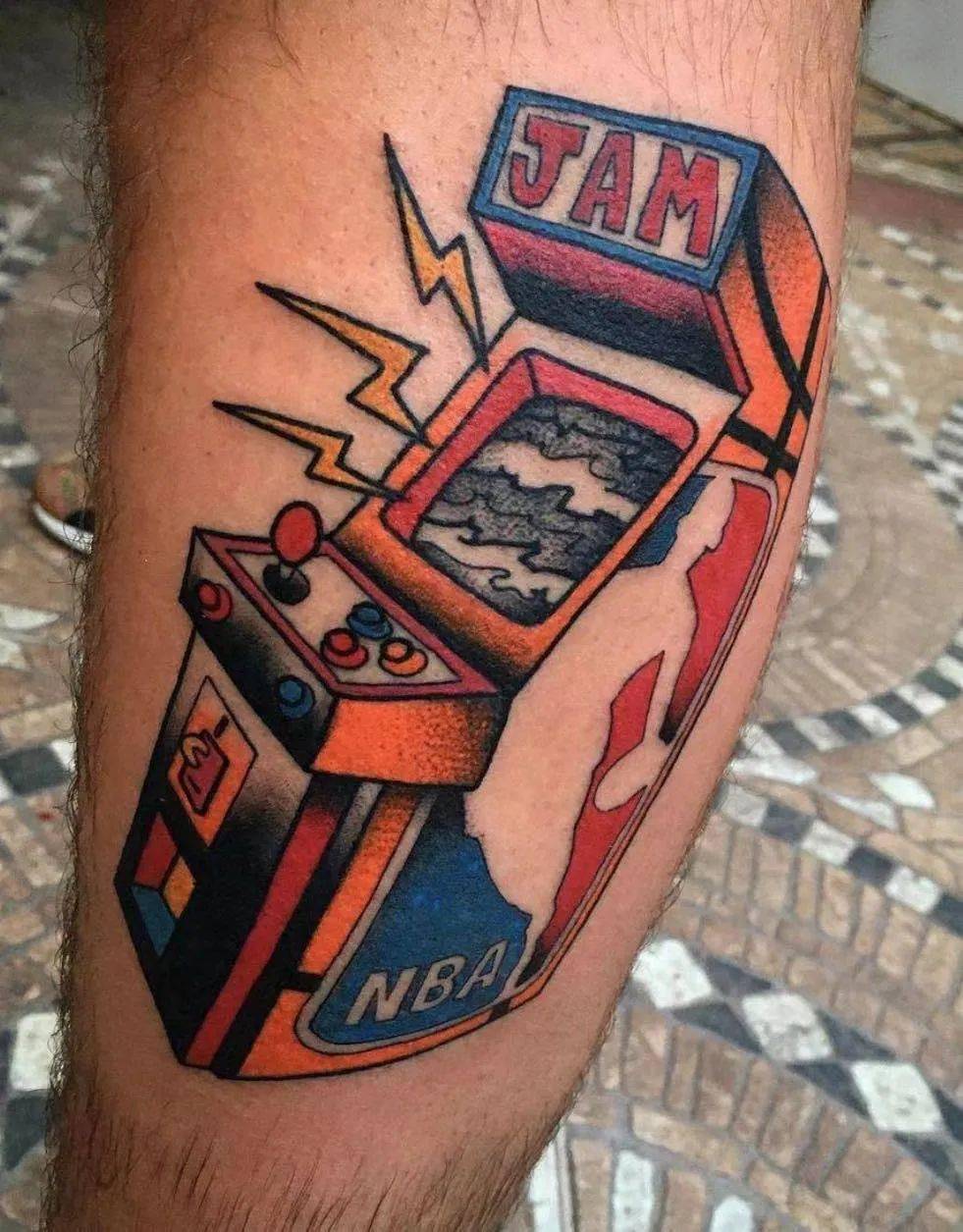 我们童年的欢乐街机纹身_游戏机