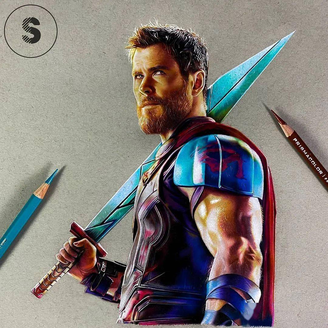 67彩铅画电影人物 这才是学画画的乐趣