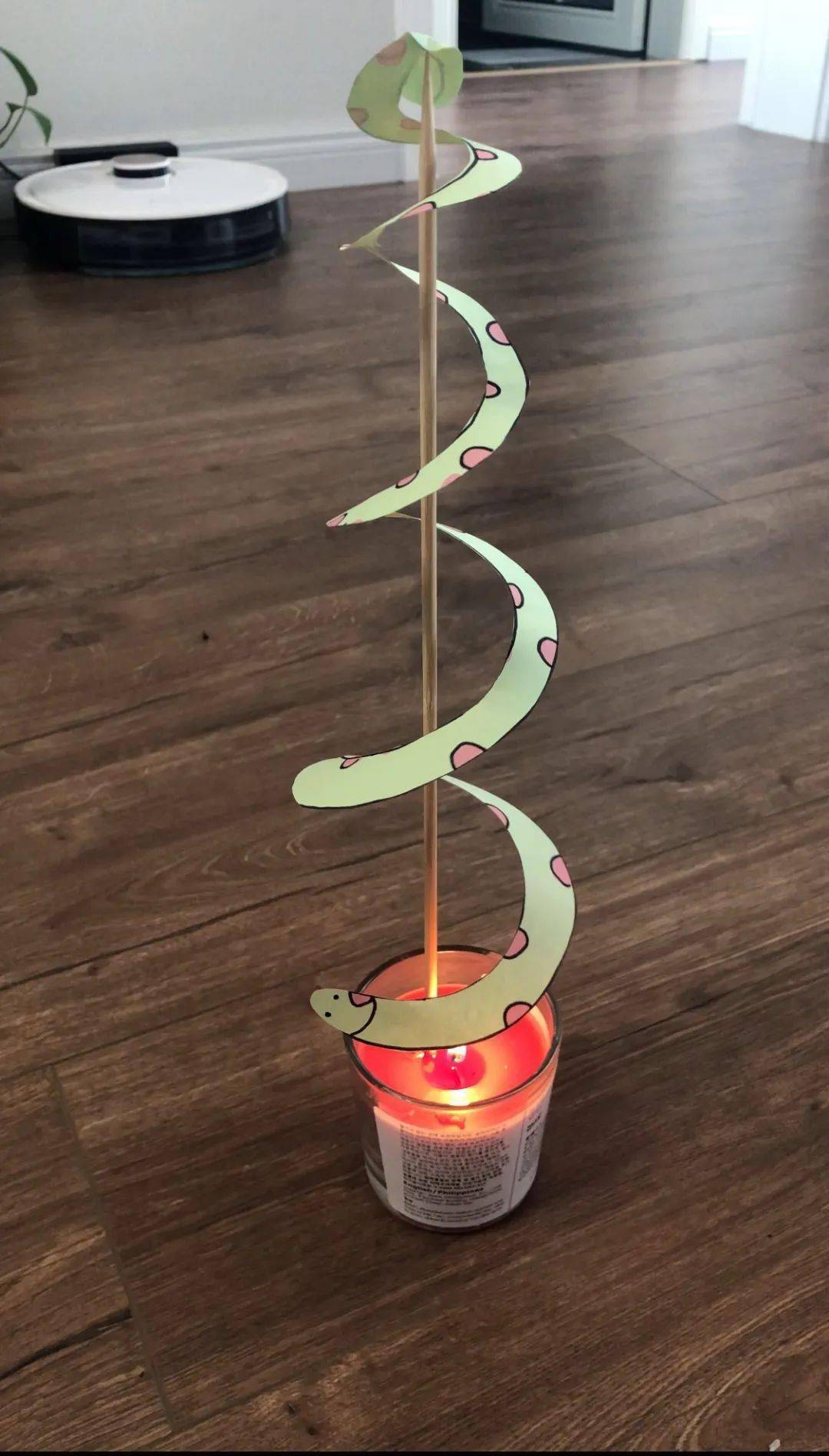 科学小实验《旋转的小蛇》【科技篇】这是我第一次见到棉花,原来做