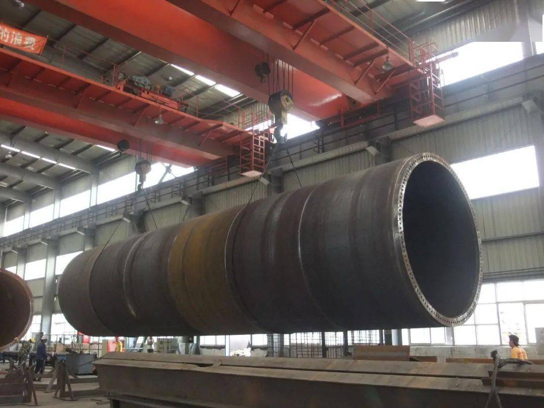 杵着还迎风不倒,风电塔筒是怎么长高的?_焊接