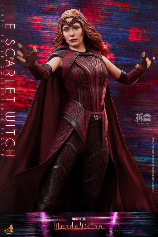 hottoys 漫威 旺达61幻视 红女巫 wanda 1/6可动人偶_造型
