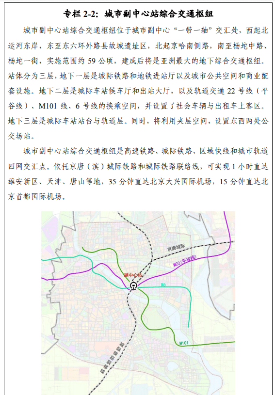 北京通州区将建一环六横四纵轨道交通格局涉及10条线路