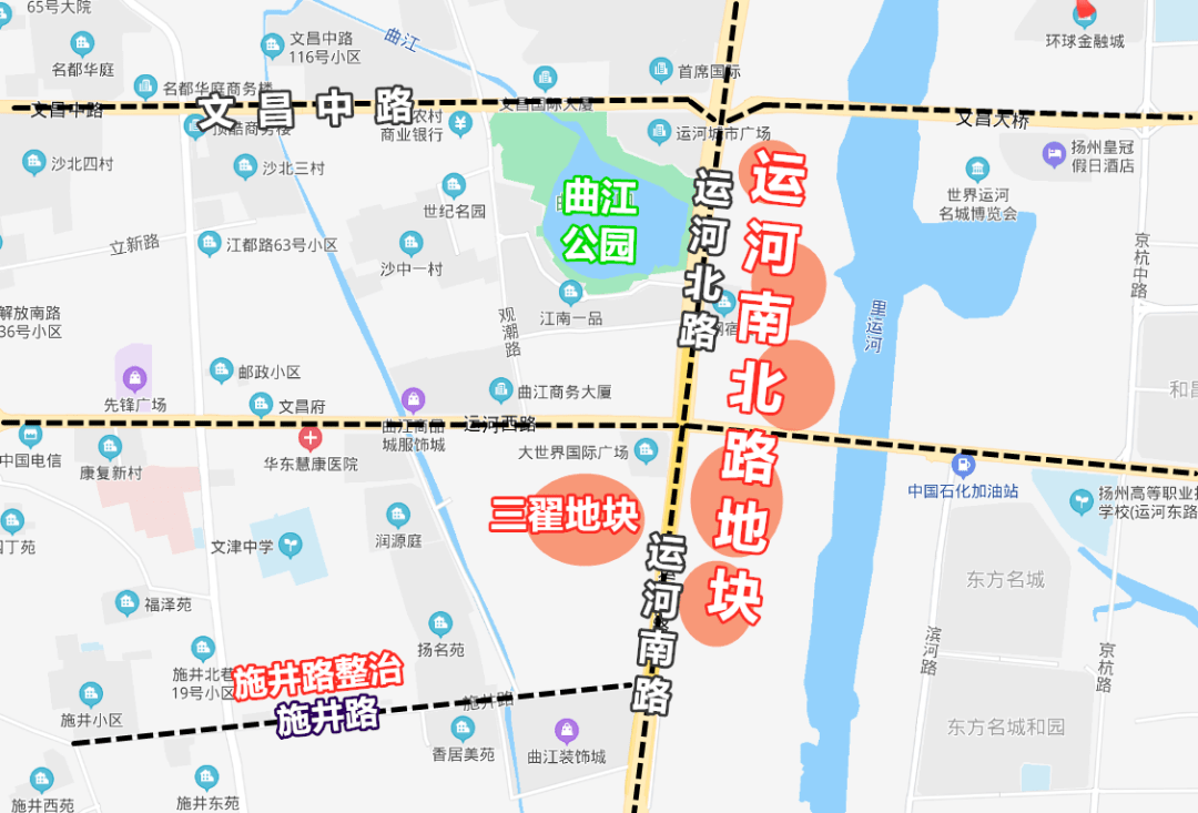 根据新公布的东南新城规划方案,这几块地的用地属性都是"商业 住宅"