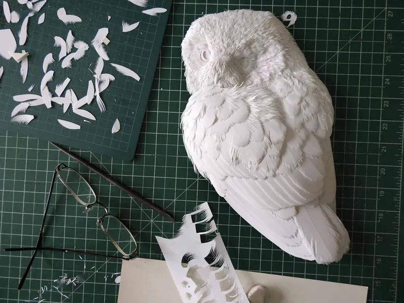 原来白纸也能搞创作看完他的逼真操作才懂什么是手工大师