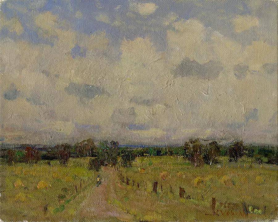 中国著名画家杨鸣山风景油画作品欣赏