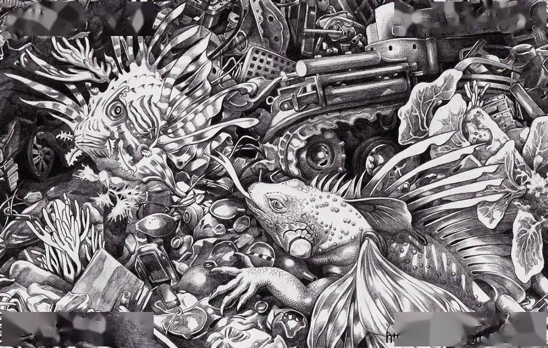 央美才女笔下作品画到了极致视觉效果真的太变态